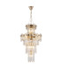 Delmar 41cm Tall Pendant 9 Light E14 French Gold/Clear Glass-1