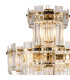 Delmar 41cm Tall Pendant 9 Light E14 French Gold/Clear Glass-5