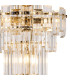 Delmar 41cm Tall Pendant 9 Light E14 French Gold/Clear Glass-6