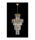 Delmar 41cm Tall Pendant 9 Light E14 French Gold/Clear Glass-8