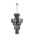 Delmar 41cm Tall Pendant 9 Light E14 French Gold/Smoke Glass-4