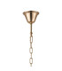 Delmar 41cm Tall Pendant 9 Light E14 French Gold/Smoke Glass-5