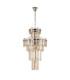 Delmar 41cm Tall Pendant 9 Light E14 Polished Nickel/Champagne Glass-4