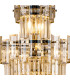 Delmar 41cm Tall Pendant 9 Light E14 Polished Nickel/Champagne Glass-6