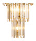 Delmar 41cm Tall Pendant 9 Light E14 Polished Nickel/Champagne Glass-8