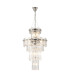 Delmar 41cm Tall Pendant 9 Light E14 Polished Nickel/Clear Glass-1
