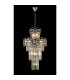 Delmar 41cm Tall Pendant 9 Light E14 Polished Nickel/Clear Glass-3