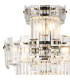 Delmar 41cm Tall Pendant 9 Light E14 Polished Nickel/Clear Glass-5