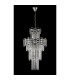 Delmar 41cm Tall Pendant 9 Light E14 Polished Nickel/Clear Glass-11