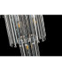 Delmar 41cm Tall Pendant 9 Light E14 Polished Nickel/Clear Glass-13