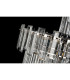 Delmar 41cm Tall Pendant 9 Light E14 Polished Nickel/Clear Glass-16