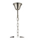 Delmar 41cm Tall Pendant 9 Light E14 Polished Nickel/Smoke Glass-5