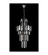 Delmar 41cm Tall Pendant 9 Light E14 Polished Nickel/Smoke Glass-8