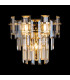 Delmar Wall Lamp 2 Light E14 French Gold/Champagne Glass-3
