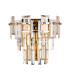 Delmar Wall Lamp 2 Light E14 French Gold/Champagne Glass-4