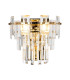 Delmar Wall Lamp 2 Light E14 French Gold/Clear Glass-1