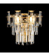 Delmar Wall Lamp 2 Light E14 French Gold/Clear Glass-3
