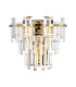 Delmar Wall Lamp 2 Light E14 French Gold/Clear Glass-4