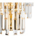 Delmar Wall Lamp 2 Light E14 French Gold/Clear Glass-6