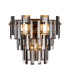 Delmar Wall Lamp 2 Light E14 French Gold/Smoke Glass-1