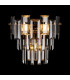 Delmar Wall Lamp 2 Light E14 French Gold/Smoke Glass-3