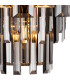 Delmar Wall Lamp 2 Light E14 French Gold/Smoke Glass-6