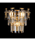 Delmar Wall Lamp 2 Light E14 Polished Nickel/Champagne Glass-3