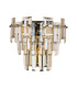 Delmar Wall Lamp 2 Light E14 Polished Nickel/Champagne Glass-4