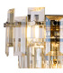 Delmar Wall Lamp 2 Light E14 Polished Nickel/Champagne Glass-5
