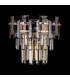 Delmar Wall Lamp 2 Light E14 Polished Nickel/Champagne Glass-7