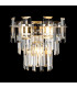 Delmar Wall Lamp 2 Light E14 Polished Nickel/Clear Glass-3