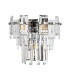 Delmar Wall Lamp 2 Light E14 Polished Nickel/Clear Glass-4