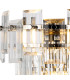 Delmar Wall Lamp 2 Light E14 Polished Nickel/Clear Glass-5