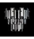Delmar Wall Lamp 2 Light E14 Polished Nickel/Smoke Glass-8
