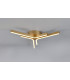 Essex 53cm 3 Arm Flush Ceiling 24W LED 3000K 700lm Painted Gold -3