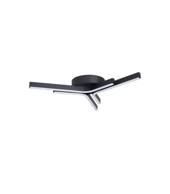 Essex 53cm 3 Arm Flush Ceiling 24W LED 4000K 700lm Sand Black -4