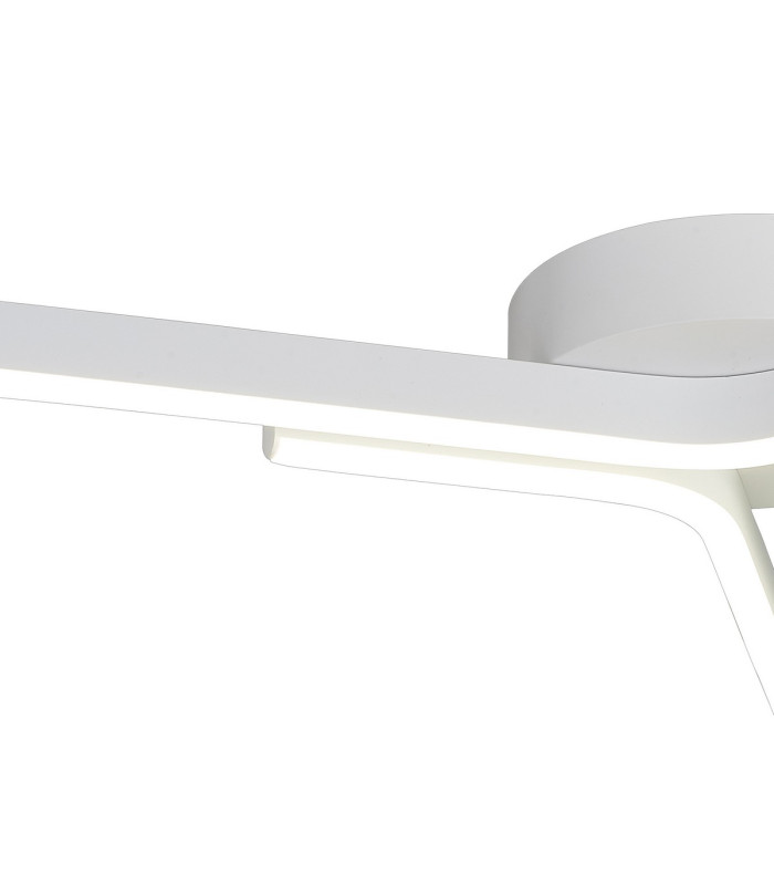 Essex 53cm 3 Arm Flush Ceiling 24W LED 4000K 700lm Sand White -5