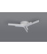 Essex 53cm 3 Arm Flush Ceiling 24W LED 4000K 700lm Sand White -7