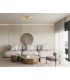 Essex 64cm 4 Arm Flush Ceiling 36W LED Remote Control Dimmable & CCT Tuneable White 3000K-6000K 1000lm Painted Gold -5