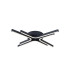 Essex 64cm 4 Arm Flush Ceiling 36W LED Remote Control Dimmable & CCT Tuneable White 3000K-6000K 1000lm Sand Black -4