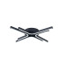 Essex 64cm 4 Arm Flush Ceiling 36W LED Remote Control Dimmable & CCT Tuneable White 3000K-6000K 1000lm Sand Black -5