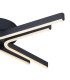 Essex 64cm 4 Arm Flush Ceiling 36W LED Remote Control Dimmable & CCT Tuneable White 3000K-6000K 1000lm Sand Black -6