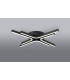 Essex 64cm 4 Arm Flush Ceiling 36W LED Remote Control Dimmable & CCT Tuneable White 3000K-6000K 1000lm Sand Black -10