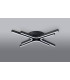 Essex 64cm 4 Arm Flush Ceiling 36W LED Remote Control Dimmable & CCT Tuneable White 3000K-6000K 1000lm Sand Black -12