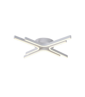Essex 64cm 4 Arm Flush Ceiling 40W LED Remote Control Dimmable & CCT Tuneable White 3000K-6000K