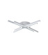 Essex 64cm 4 Arm Flush Ceiling 40W LED Remote Control Dimmable & CCT Tuneable White 3000K-6000K