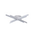 Essex 64cm 4 Arm Flush Ceiling 40W LED Remote Control Dimmable & CCT Tuneable White 3000K-6000K