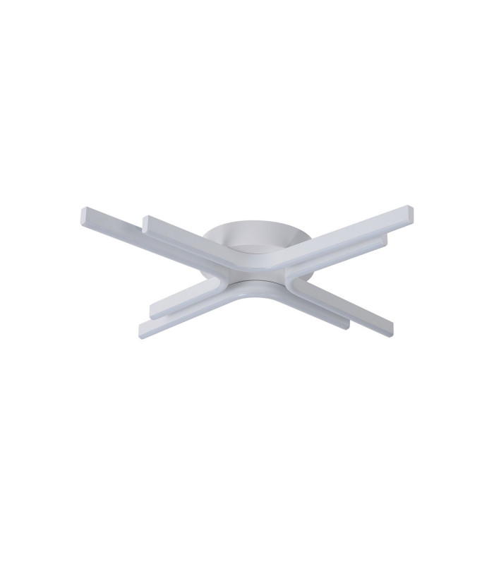 Essex 64cm 4 Arm Flush Ceiling 40W LED Remote Control Dimmable & CCT Tuneable White 3000K-6000K
