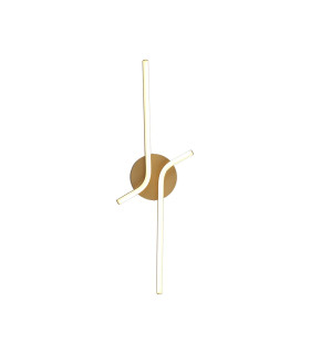 Essex 2 Arm Wall Light 16W LED 3000K 500lm Painted Gold -1