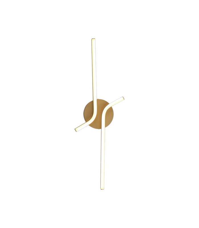 Essex 2 Arm Wall Light 16W LED 3000K 500lm Painted Gold -1